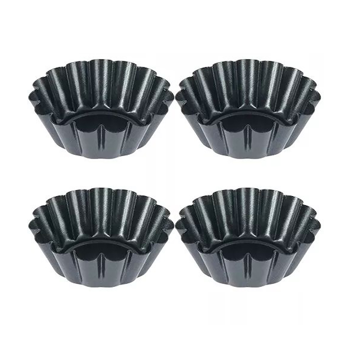 Egg Waffle Pan - 4 szt. Mini Okrągłe Formy do