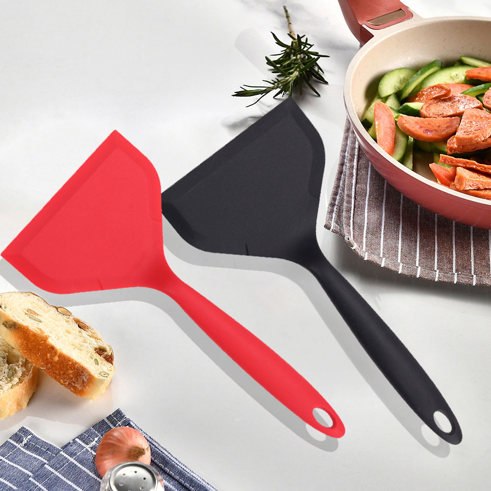 Okonomiyaki Spatula - Czerwony BK Nieprzywierająca silikonowa łopatka do
