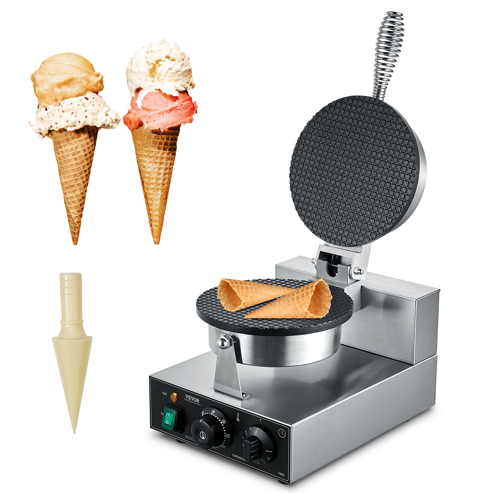 Waffle Cone Maker - SucceBuy Elektryczna Maszyna do Robienia Stożków